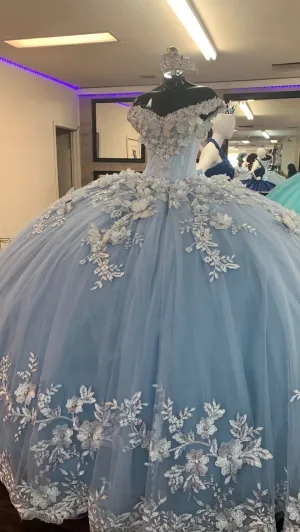 Blue Prom Dress Princess Prom Gowns Ball Gown Quinceanera Dresses Long