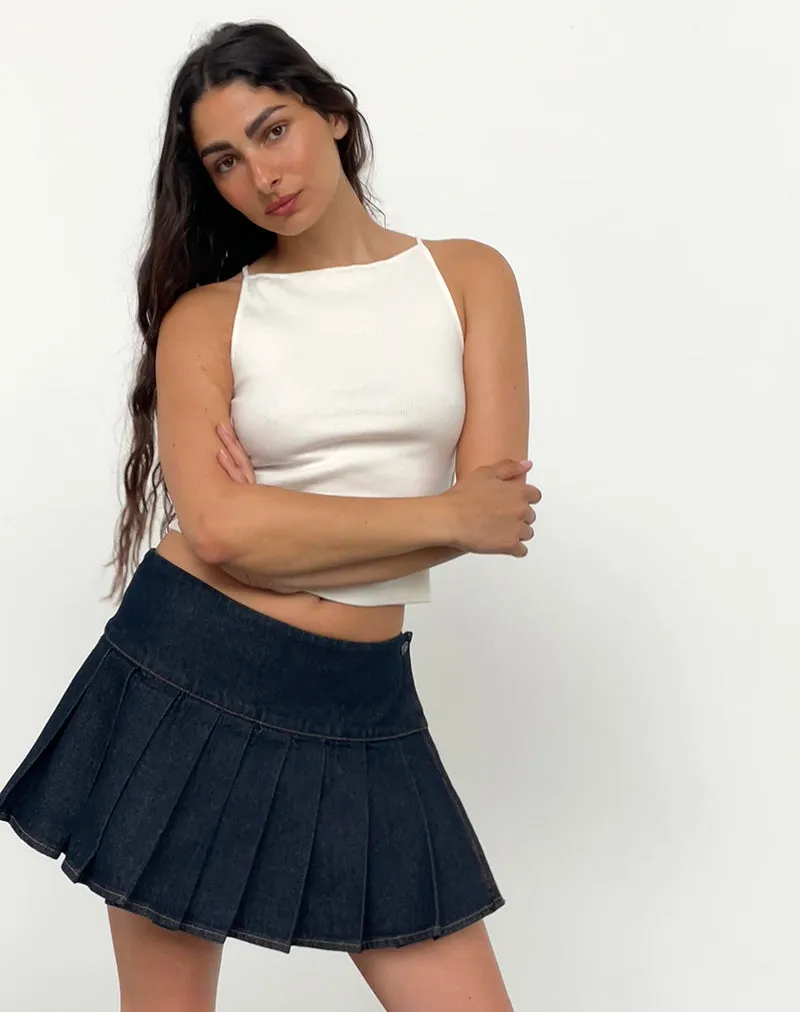 Casini Mini Skirt in Indigo