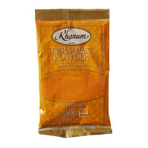 Ground Turmeric (Haldi) Powder 100g Bag by Khanum