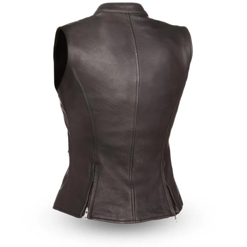 MKL - Melinda Women's Motorcycle Leather Vest