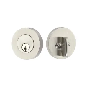 Modern Disc Keyed Deadbolt with Keyless Entry Door Lock Upgrade Option