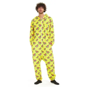 Snuggs Blanket Onesie Yellow Watermelon Pixels