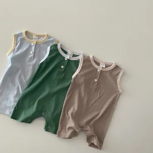 Summer Cotton Rompers and Sleeveless Onesies (2 for $40)